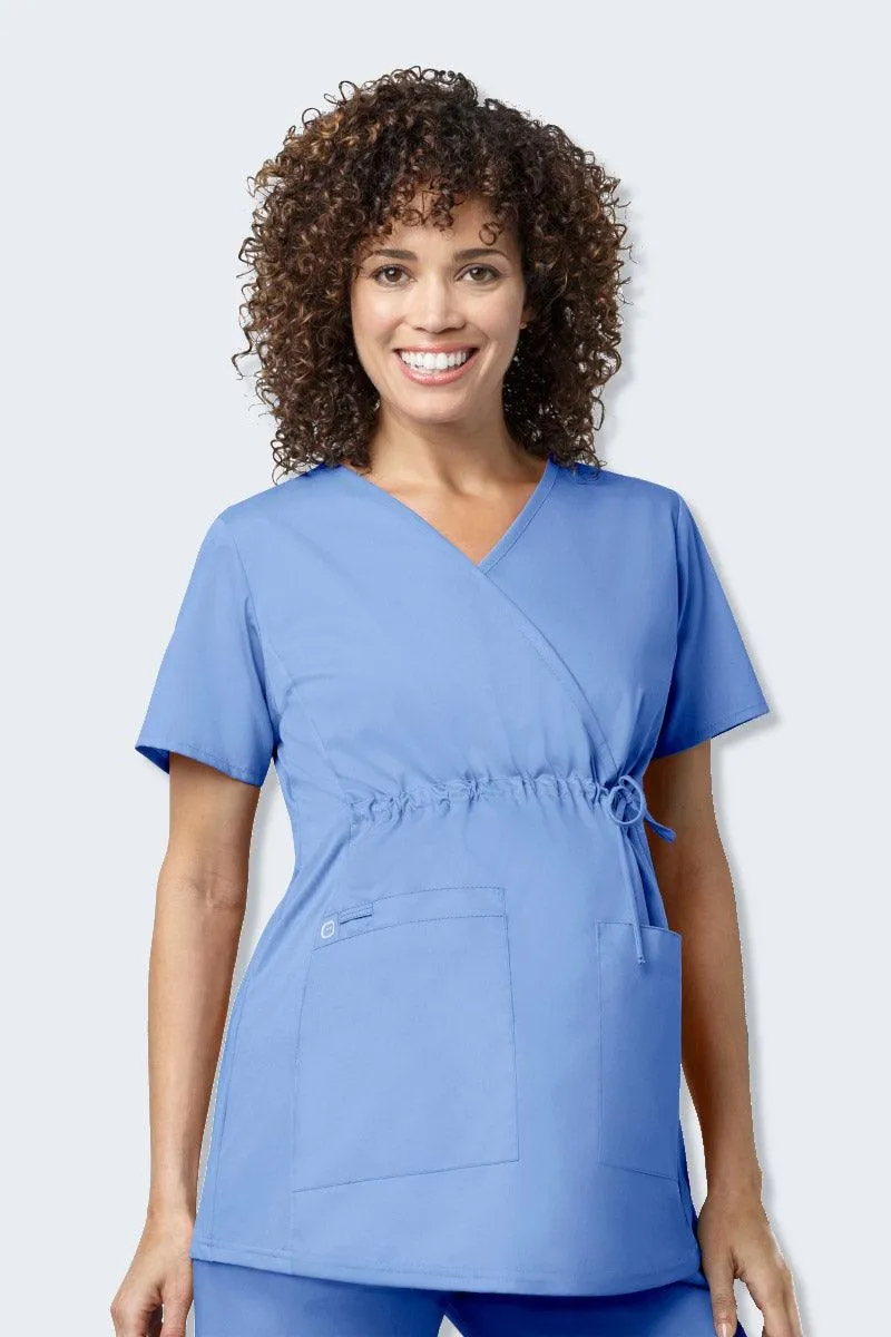 145 WonderWORK Women's Maternity Fit Nurses Scrub Top