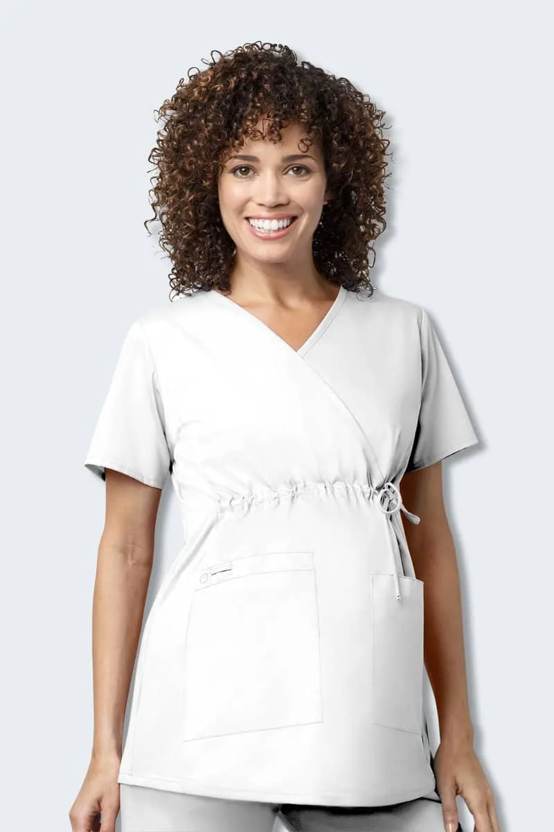 145 WonderWORK Women's Maternity Fit Nurses Scrub Top