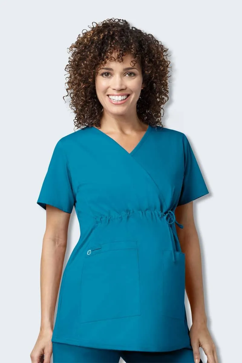 145 WonderWORK Women's Maternity Fit Nurses Scrub Top