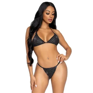 2 Pc Tempest Bikini Set - Black - One Size