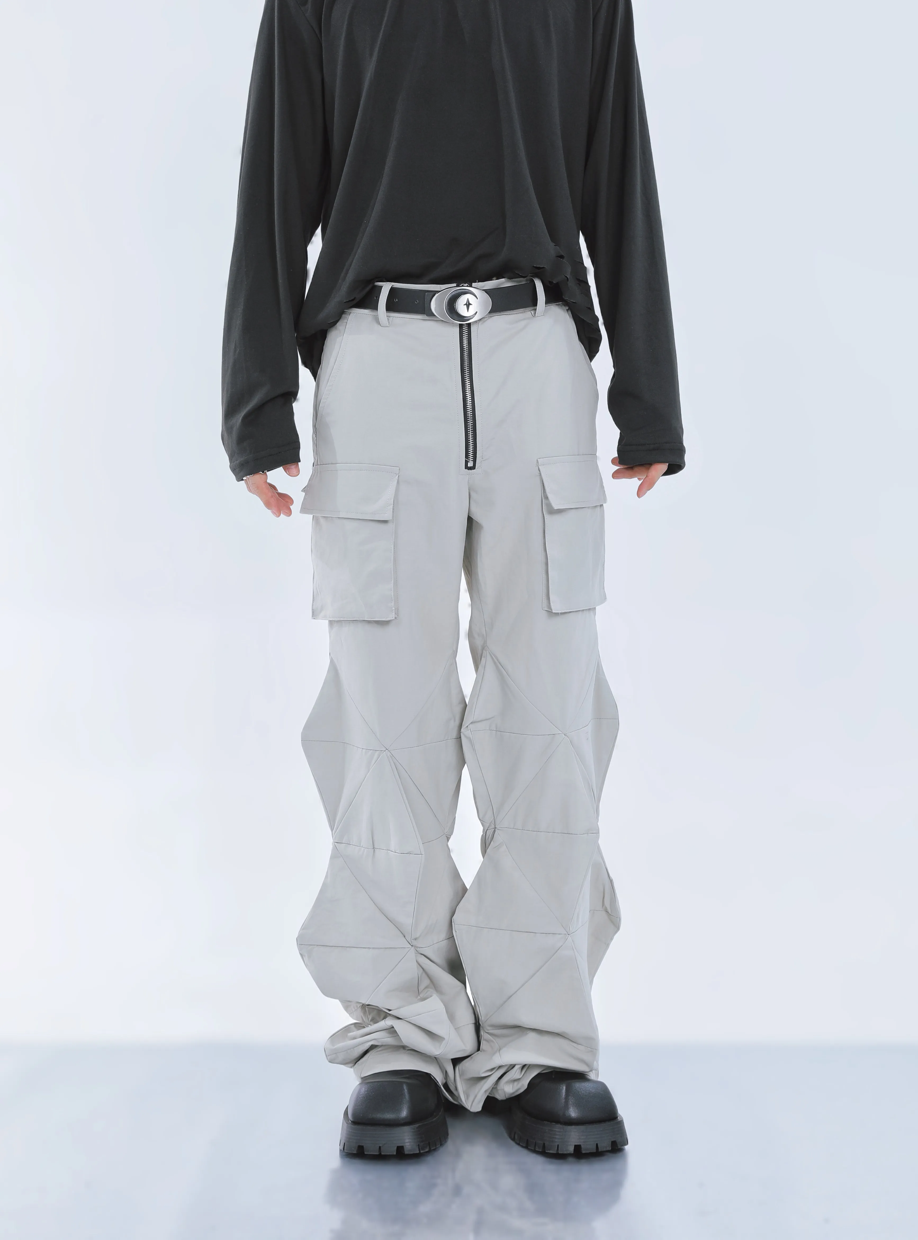 【23s September.】3D Cut Flared Casual Pants -M