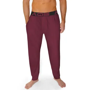 AQS Unisex Burgundy Lounge Pants Soft loose-fitting lounge pants Wide