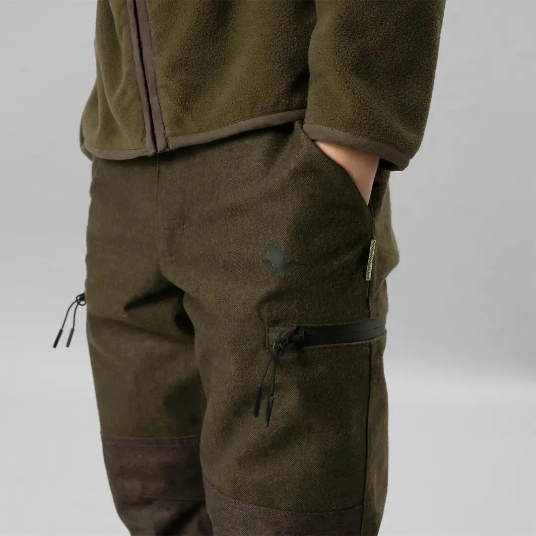 Avail Junior Trousers - Pine Green Melange by Seeland