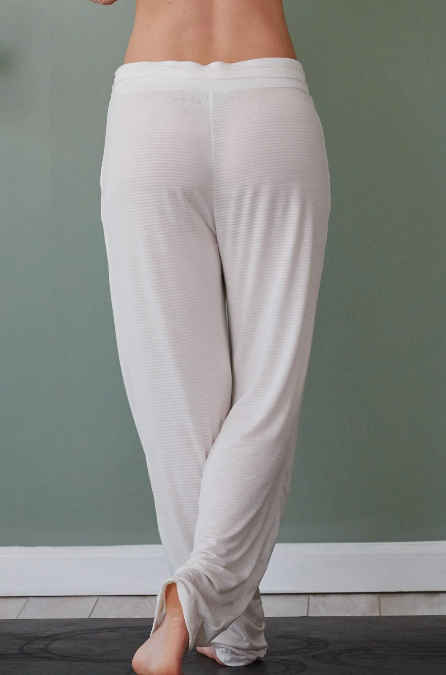 BABY STRIPE Eggshell White Stripe Monreau Pants