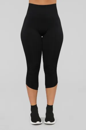 Back To Basics Active Capri - Black