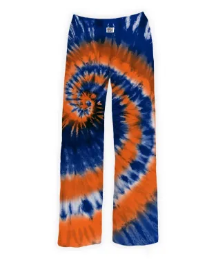 Blue & Orange Tie Dye Lounge Pants