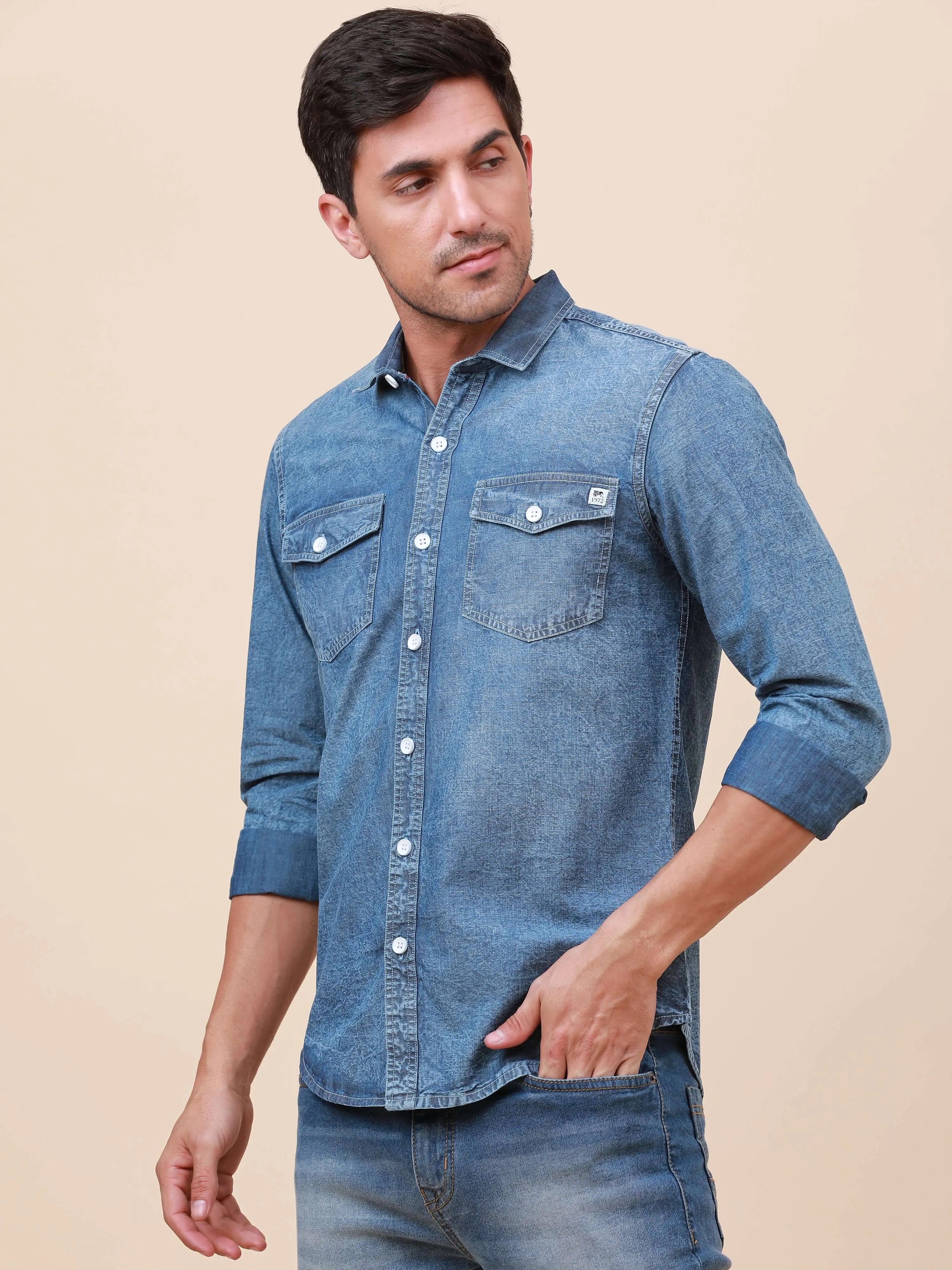 Blue Horizon Denim Shirt