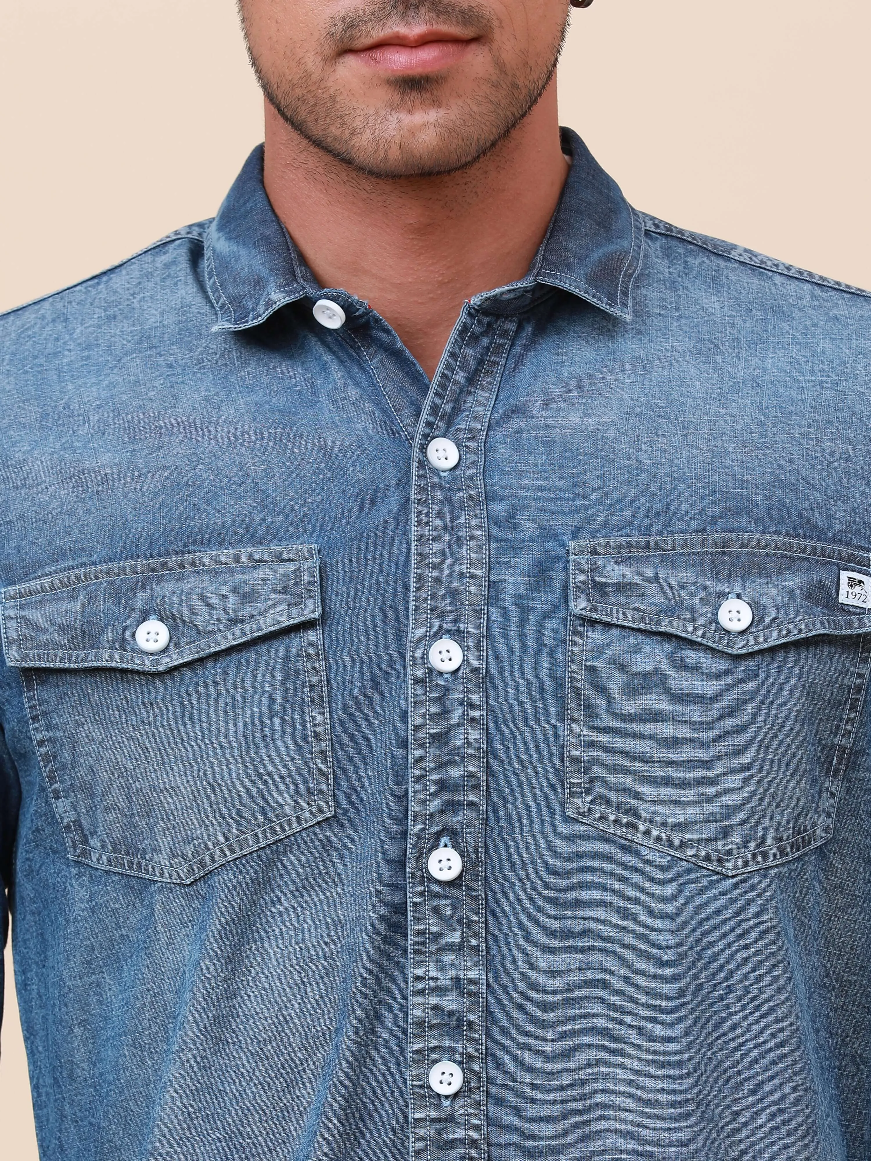 Blue Horizon Denim Shirt