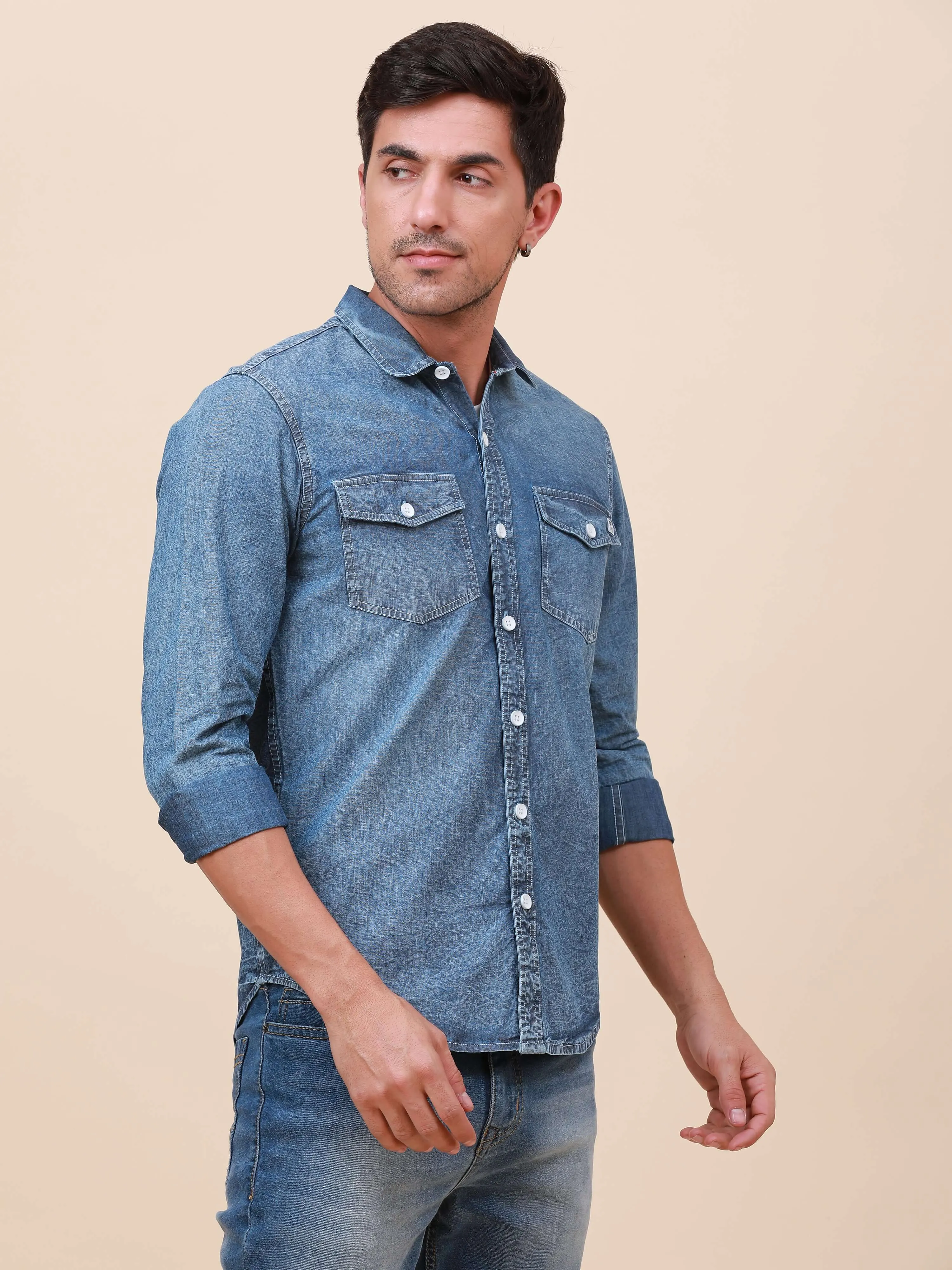 Blue Horizon Denim Shirt