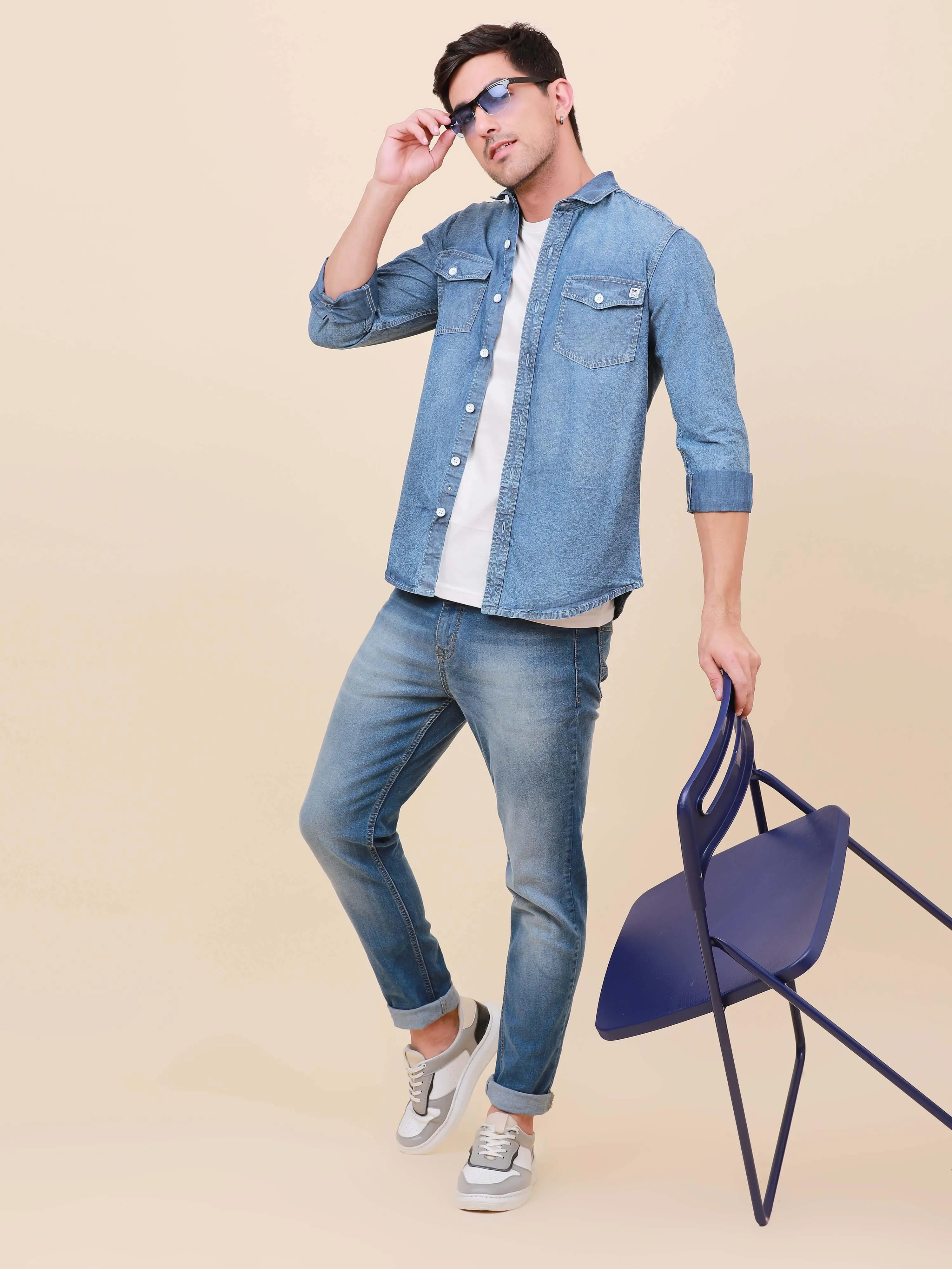 Blue Horizon Denim Shirt