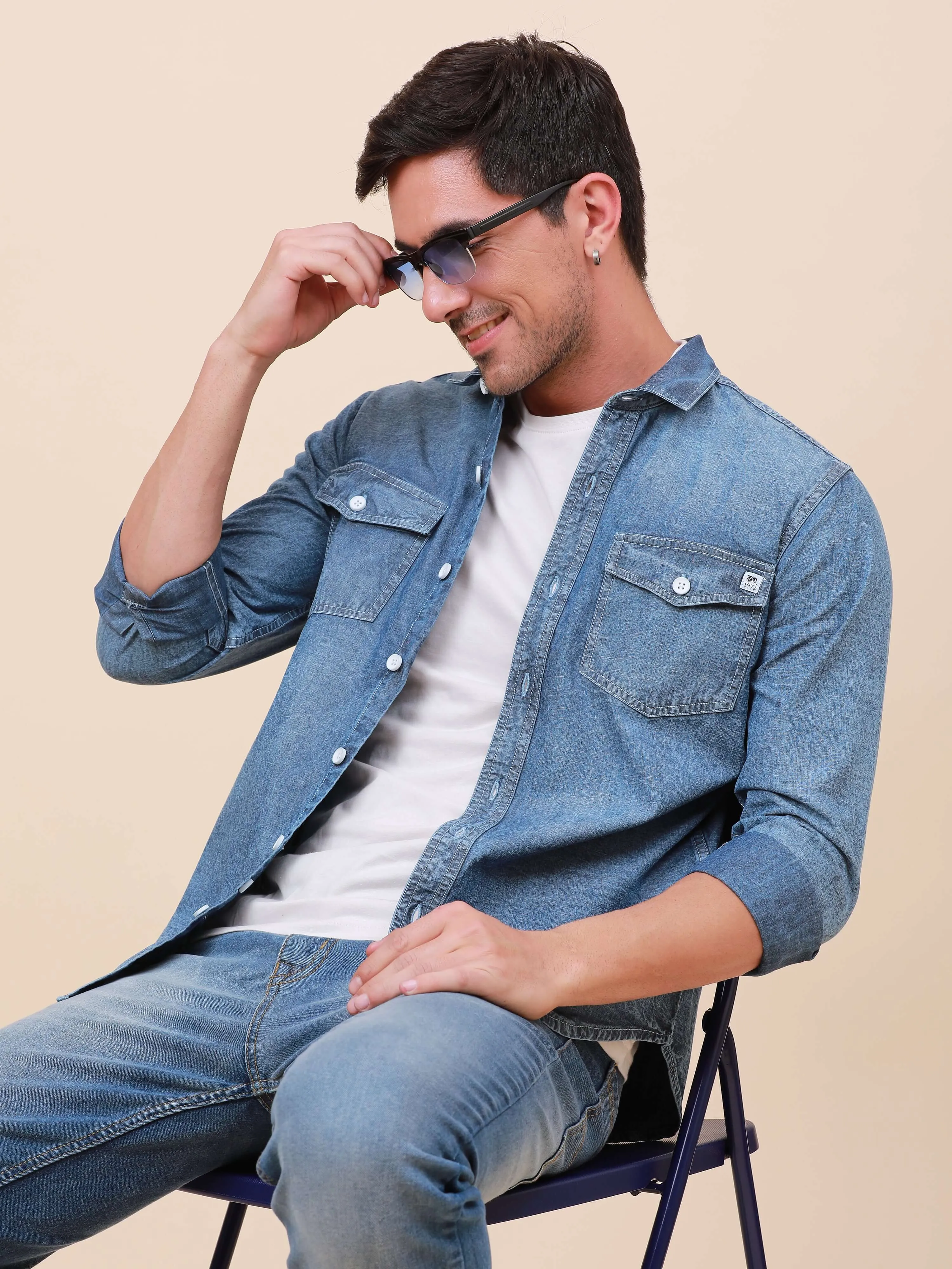 Blue Horizon Denim Shirt