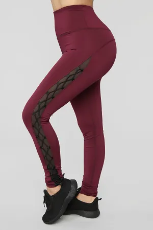 Body Goals Active Leggings - Burgundy