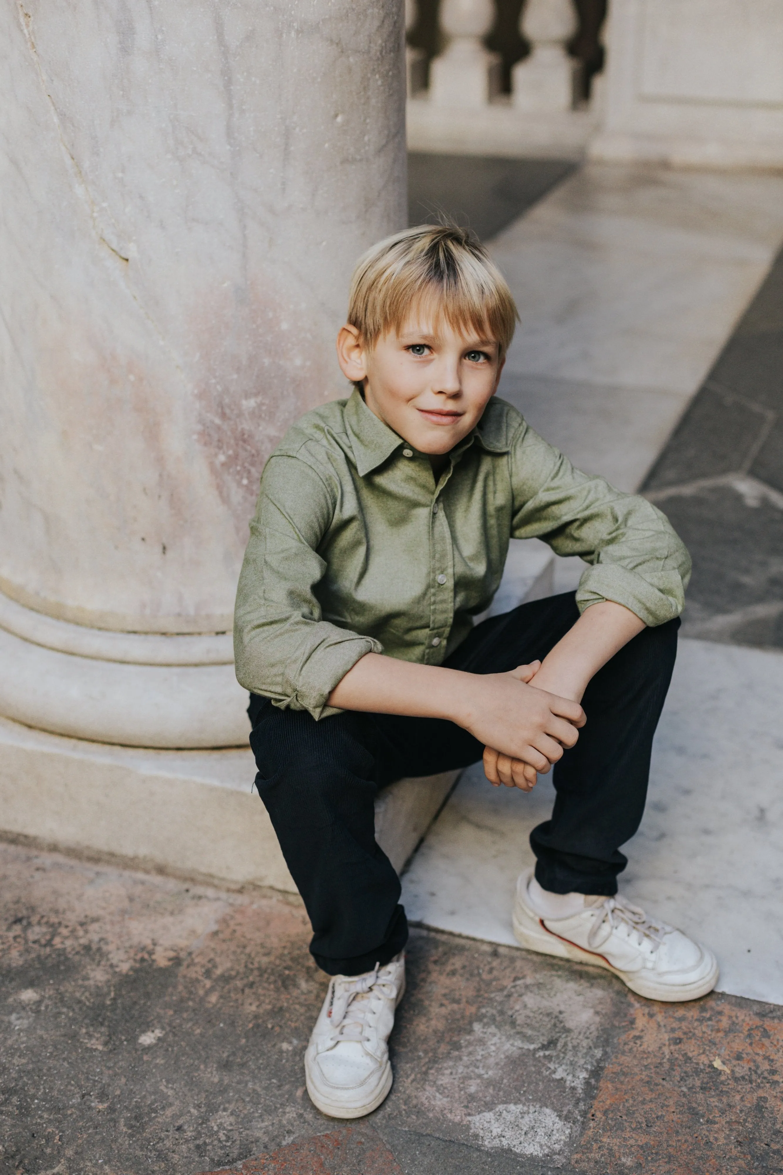 Boy Shirt - Flanella Green