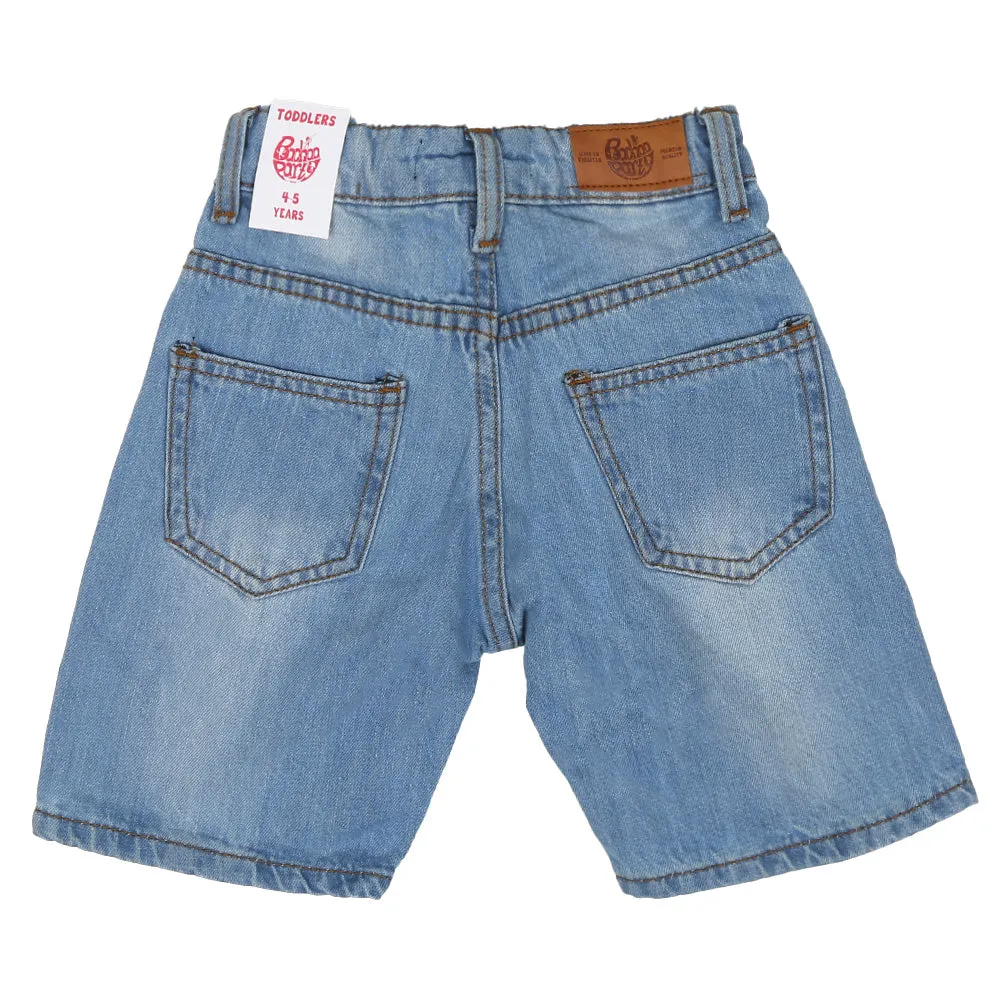 Boys Short Denim Sports All Time - Ice Blue