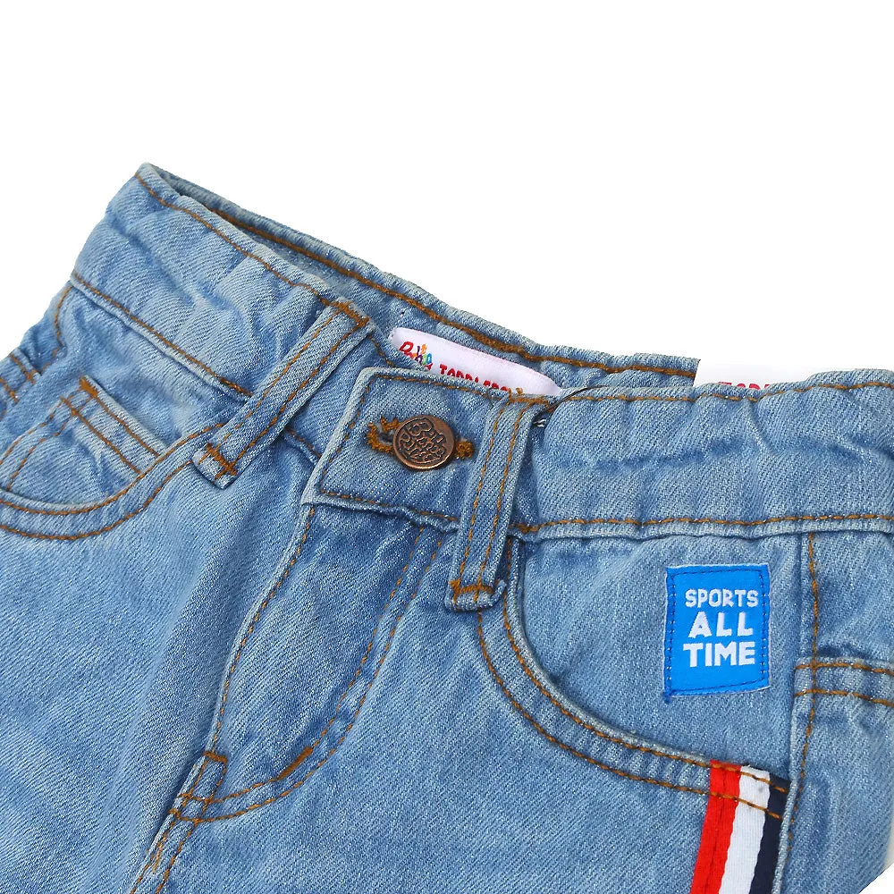 Boys Short Denim Sports All Time - Ice Blue