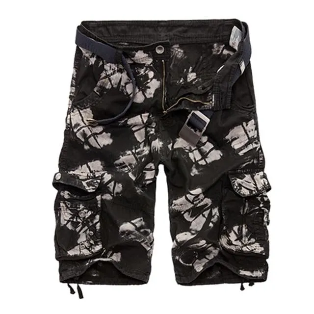 Cargo Shorts Men Cool Camouflage Summer Hot Sale Cotton Casual Men Short Pants Brand Clothing Comfortable Camo Men Cargo Shorts