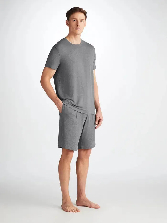 Charcoal Basel Micro Modal Stretch Men's Lounge Shorts