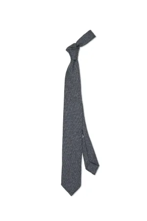 Drake's Blue/Grey Cashmere Woven Tie