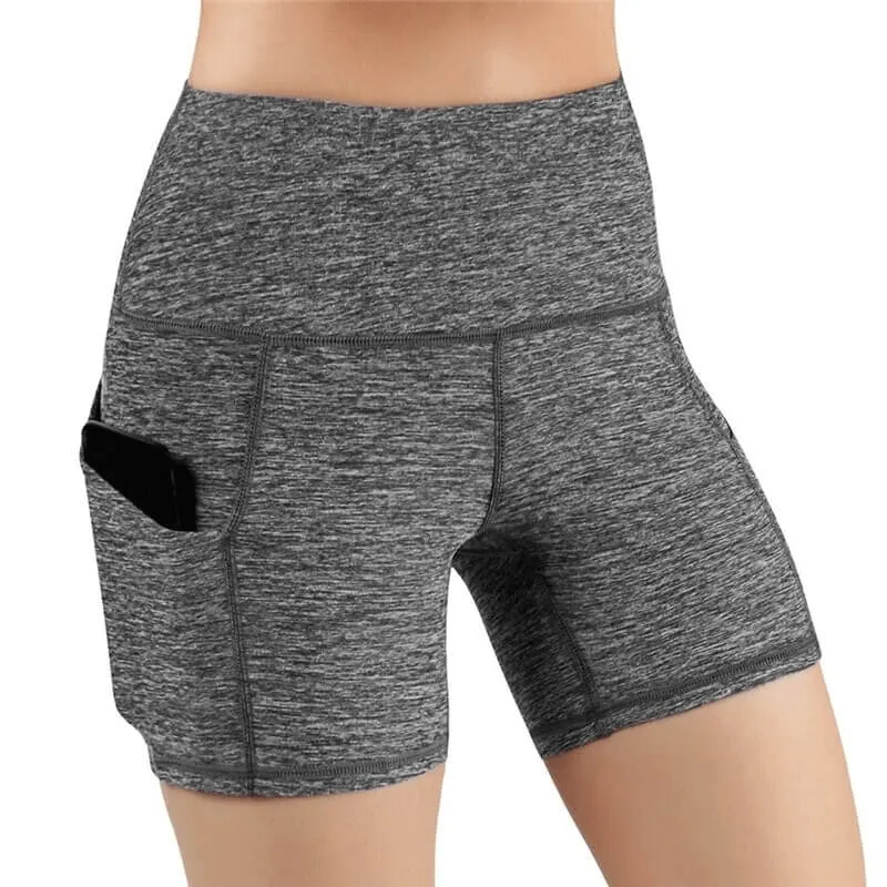 Fitness Women's Shorts High Waist with Phone Pockets - SF0114