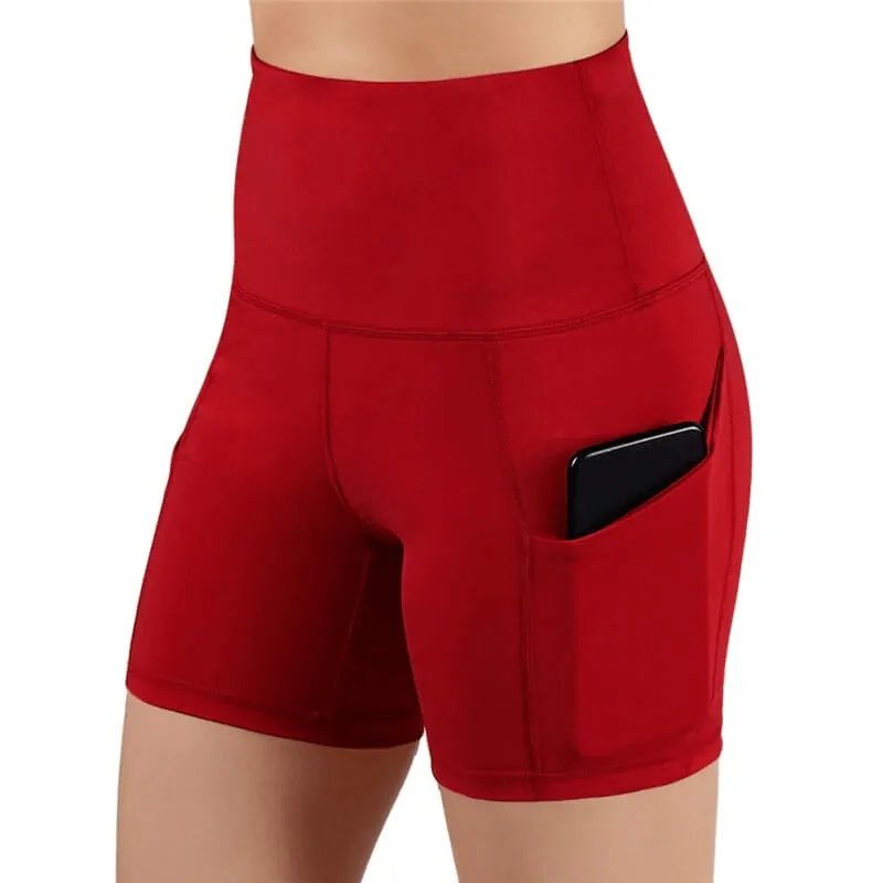 Fitness Women's Shorts High Waist with Phone Pockets - SF0114