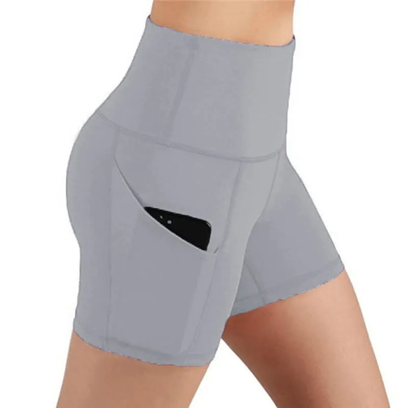 Fitness Women's Shorts High Waist with Phone Pockets - SF0114