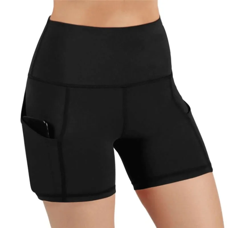 Fitness Women's Shorts High Waist with Phone Pockets - SF0114