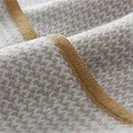 Foligno Cashmere Blanket [Light grey/Cream/Ochre]