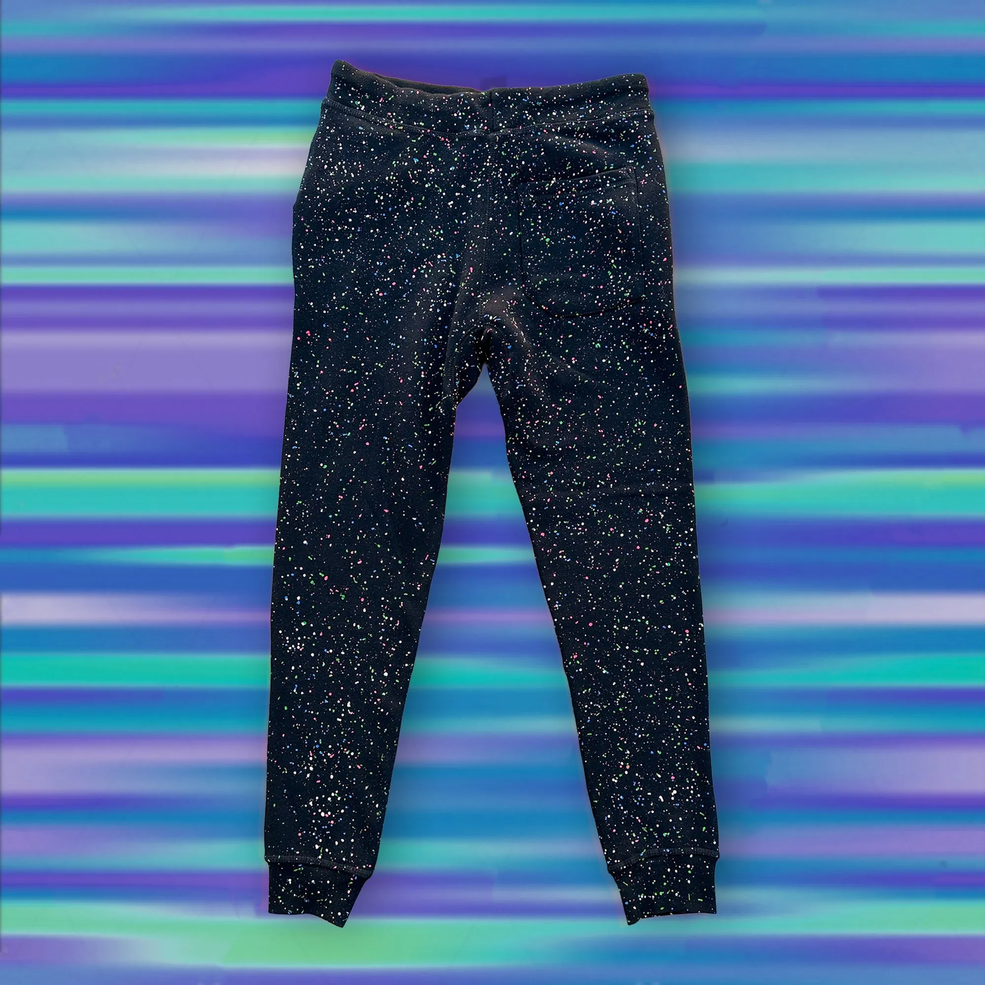 GLOW SUMMER SPLATTER BLACK Joggers Limited Edition