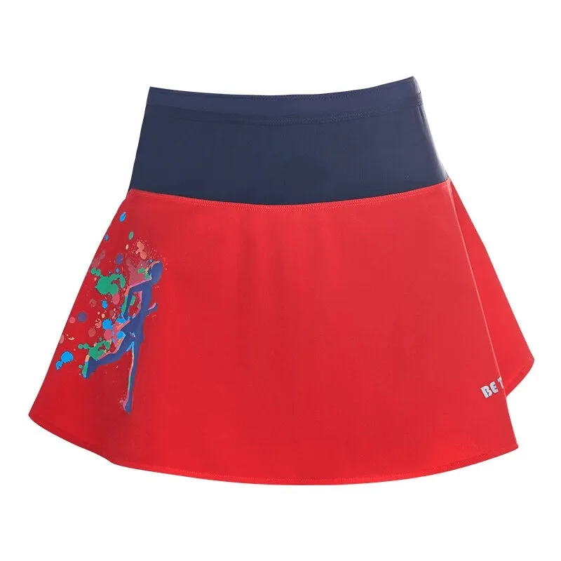 High Waist Double Layer Skirt with Pocket / Mesh Golf Tennis Cloth - SF0105