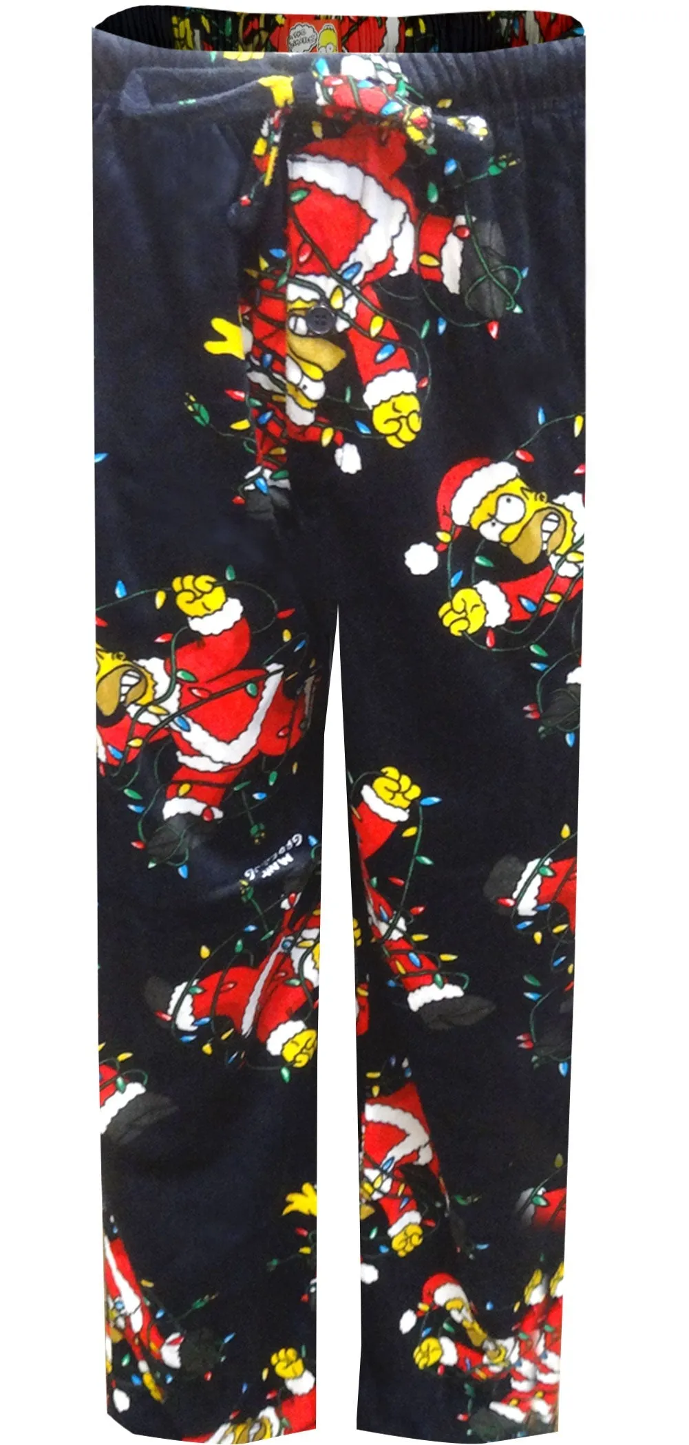 Homer Simpson Tangled In Holiday Lights Lounge Pants