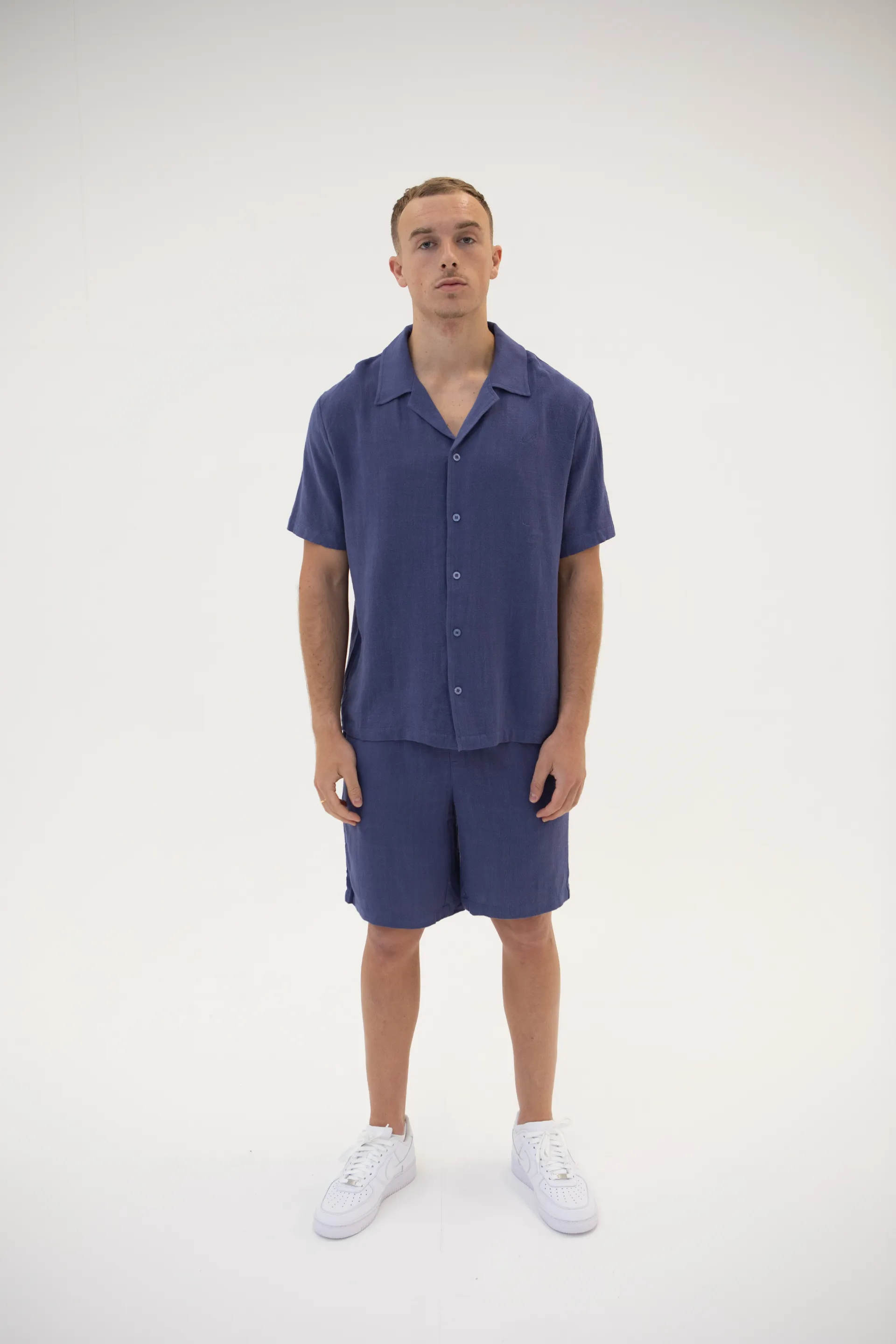 Linen Shirt - Navy