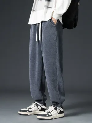 Men'S Casual Loose Sports Trousers Drawstring Sweatpants