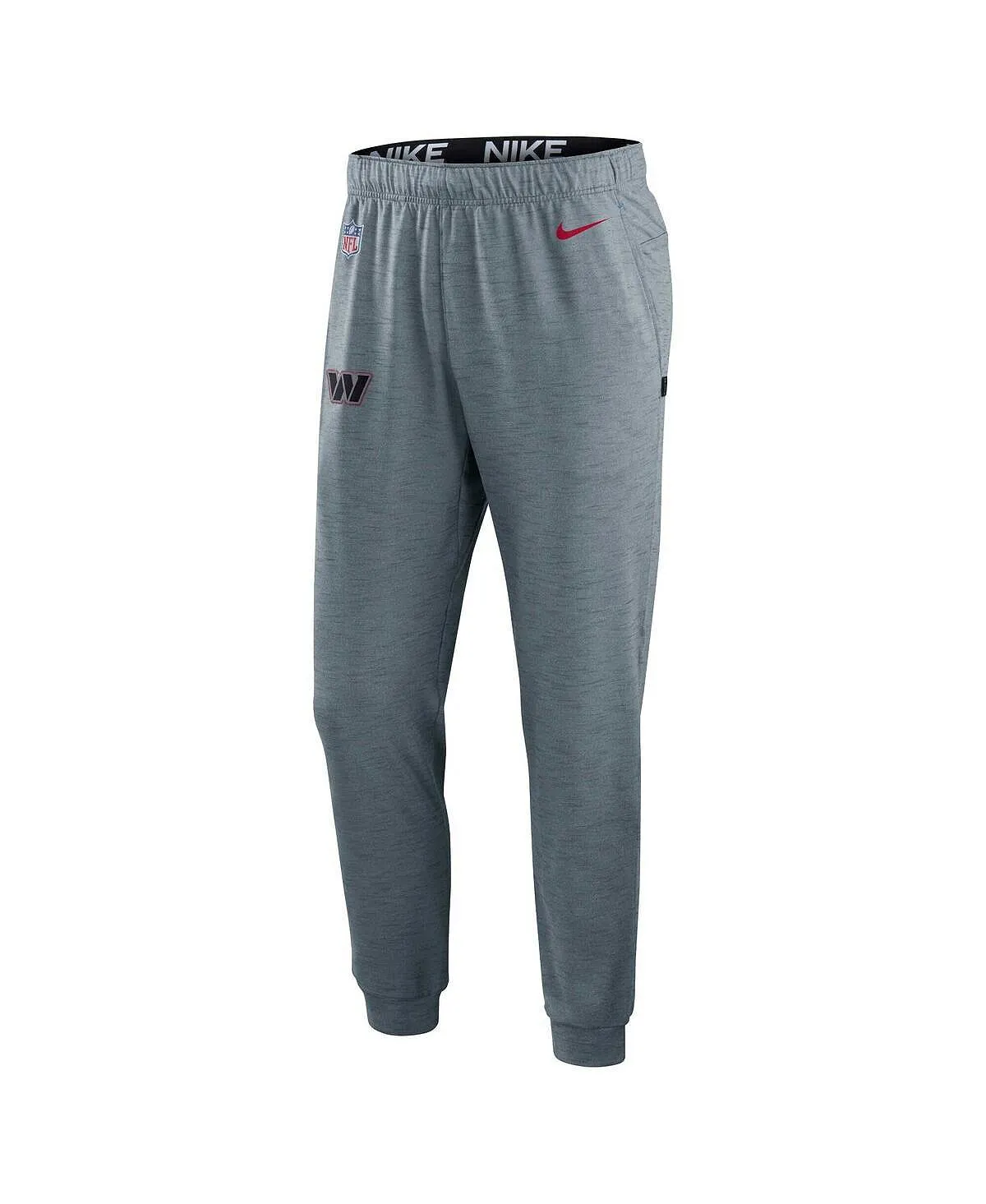 Men's pants heather gray washington commanders sideline pop player performance lounge Nike, multi