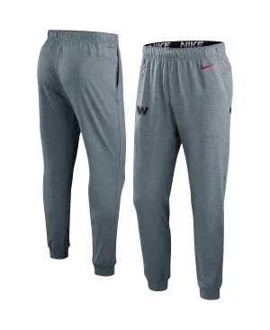 Men's pants heather gray washington commanders sideline pop player performance lounge Nike, multi