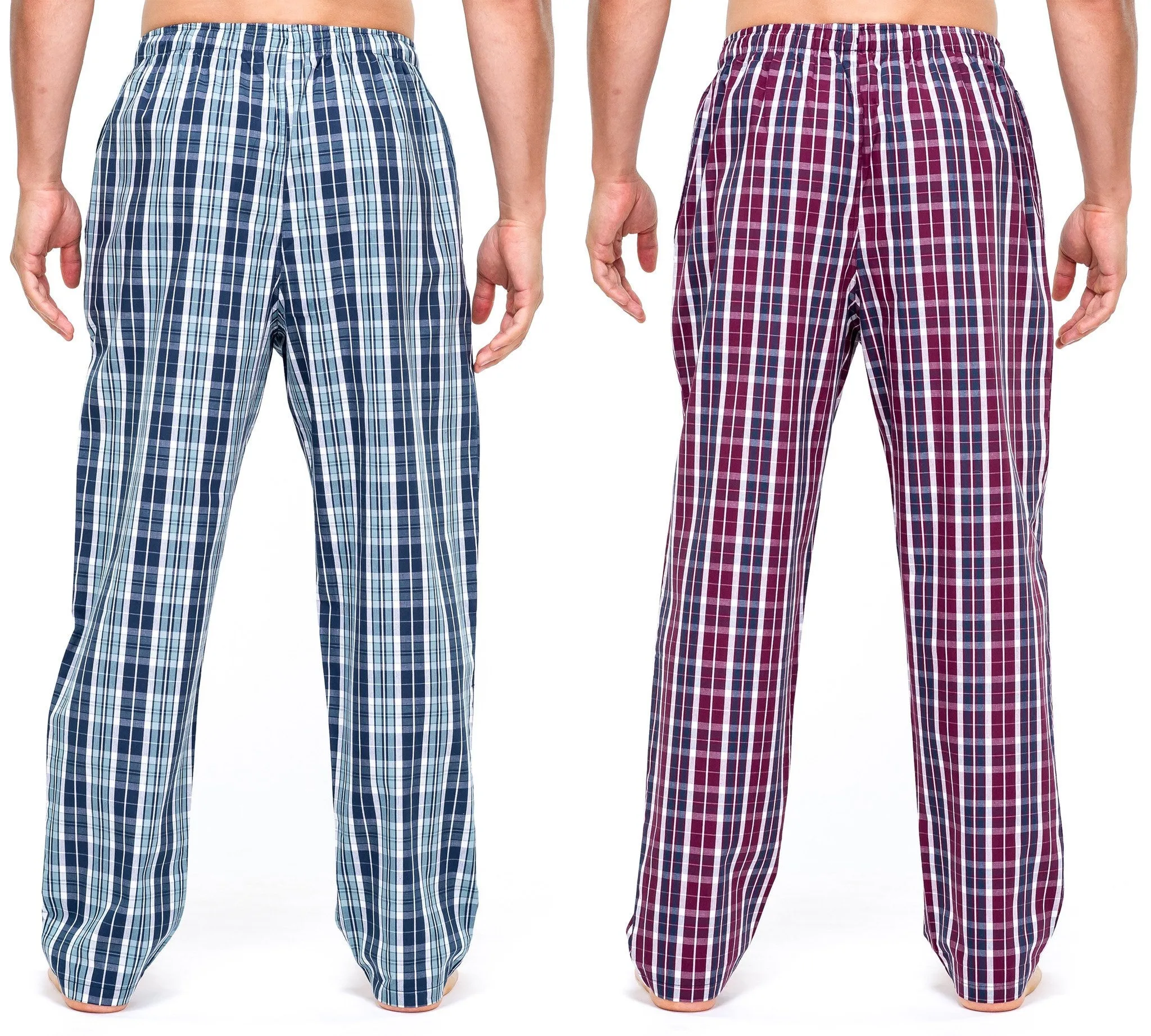 Men's Premium Cotton Lounge/Sleep Pants - 2 Pack