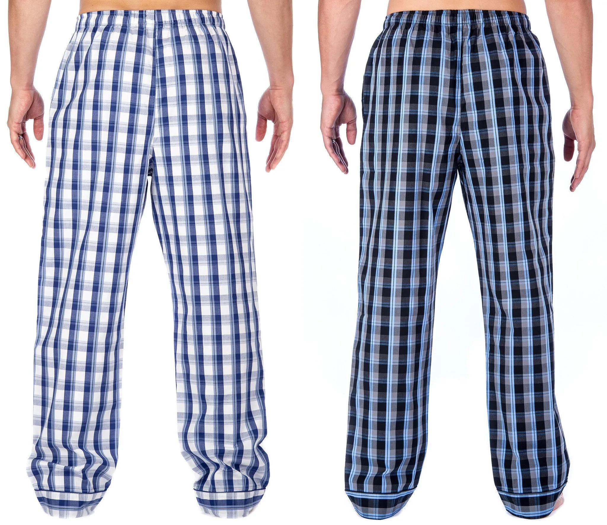 Men's Premium Cotton Lounge/Sleep Pants - 2 Pack