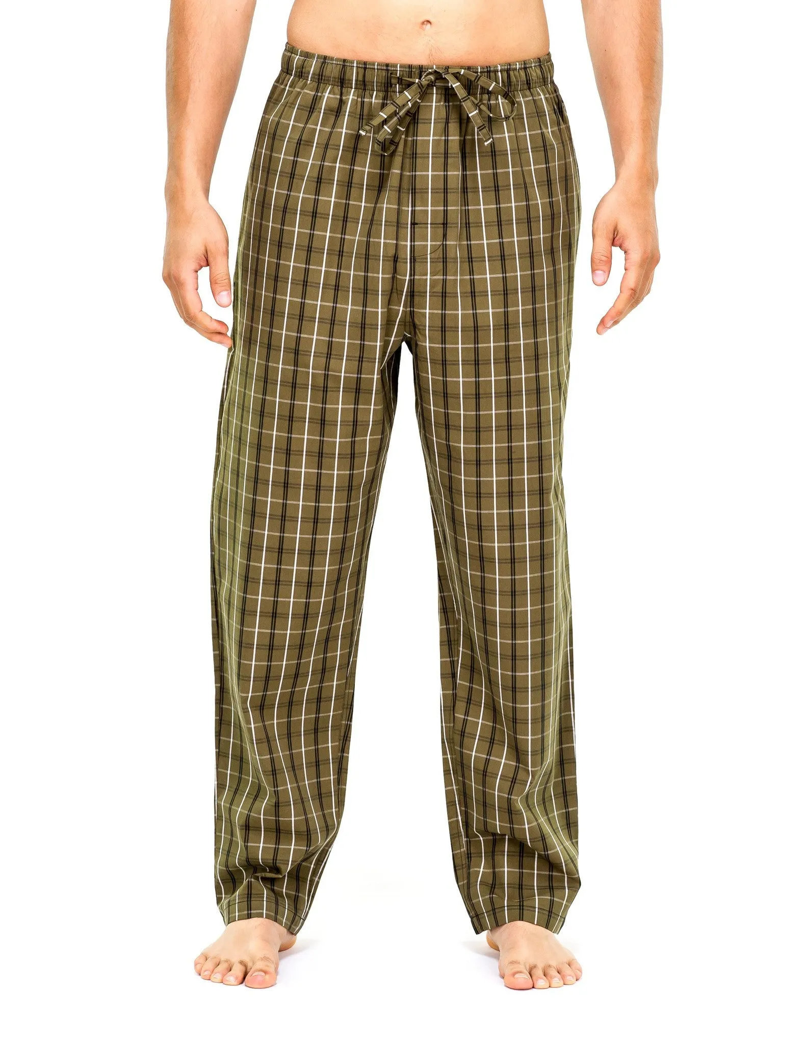 Men's Premium Cotton Lounge/Sleep Pants - 2 Pack