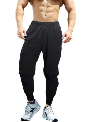 Men'S Solid Colour Sports Quick Dry Joggers