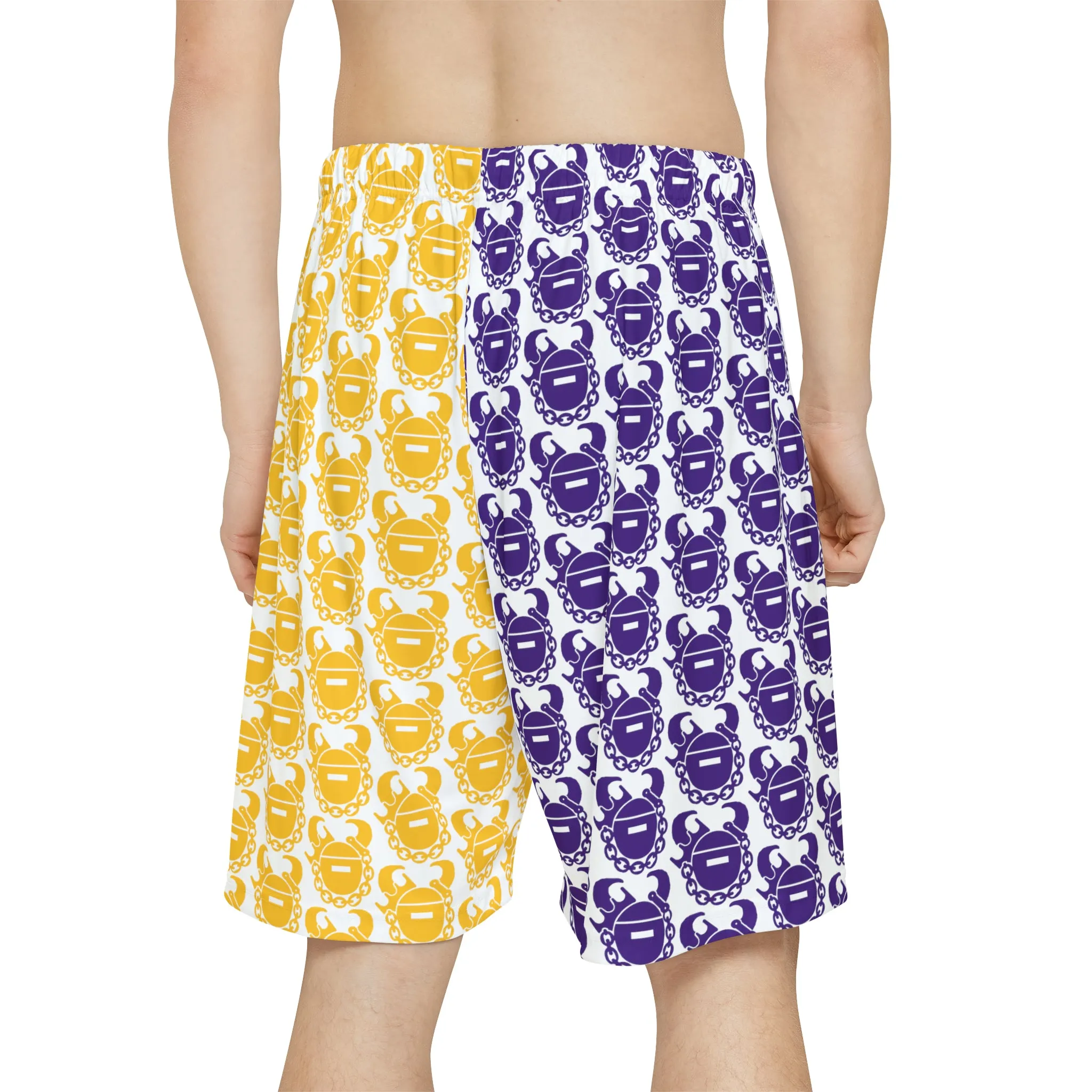 Men’s Sports Shorts - Purple & Gold Helmets