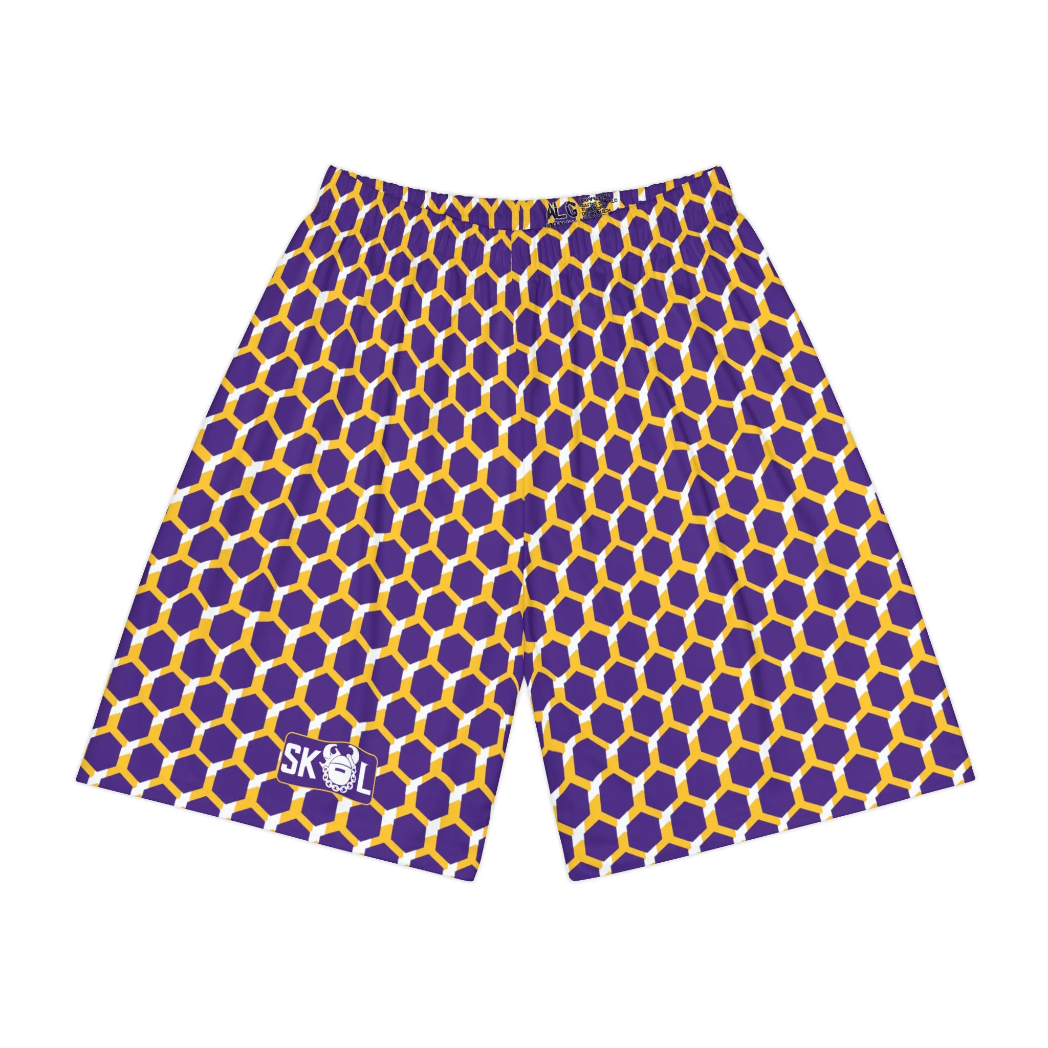 Men’s Sports Shorts - Purple/Gold Hex