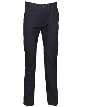 Navy - Women's 65/35 flat fronted chino trousers