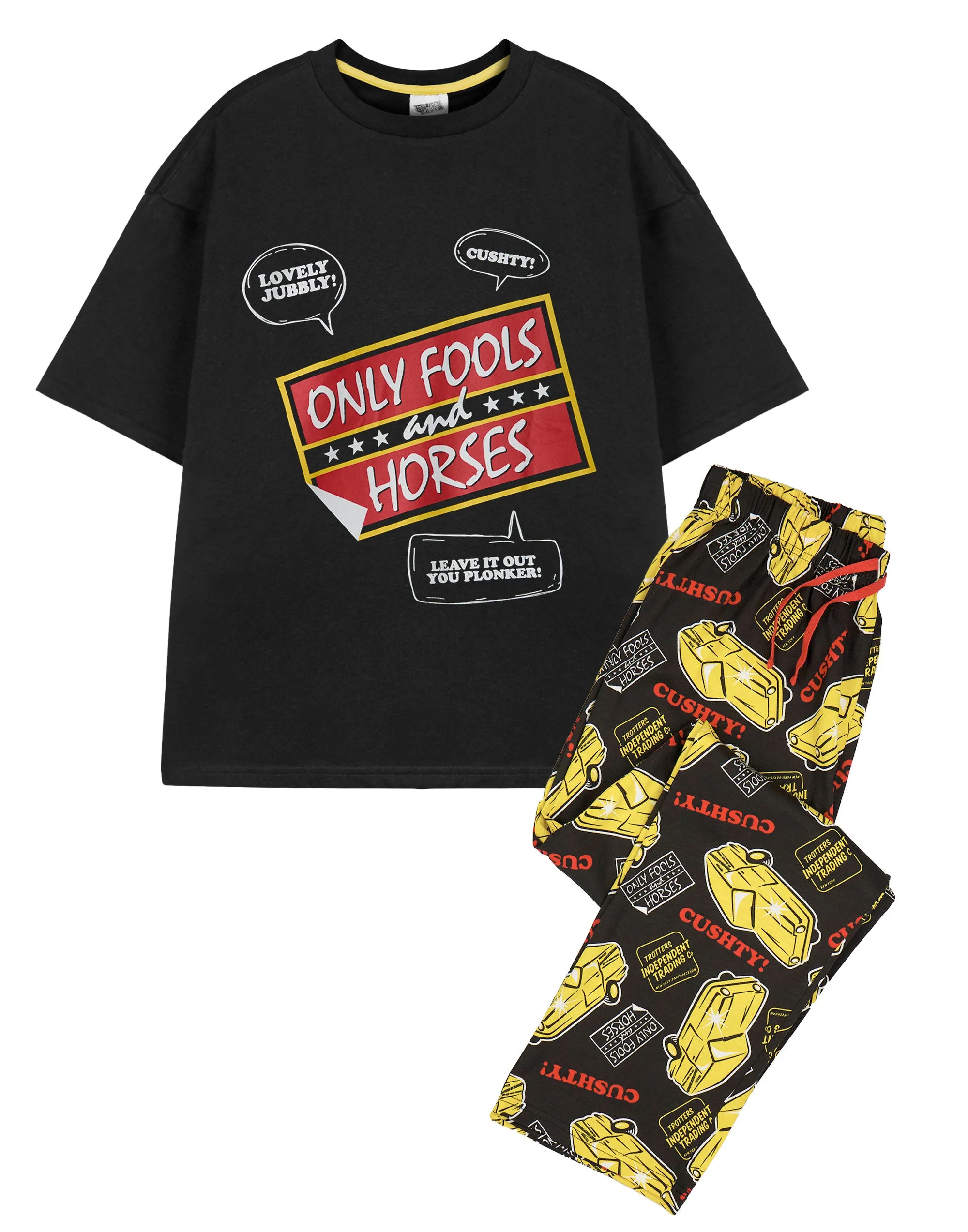 Only Fools And Horses Mens Short Sleeve Long Leg Pyjamas