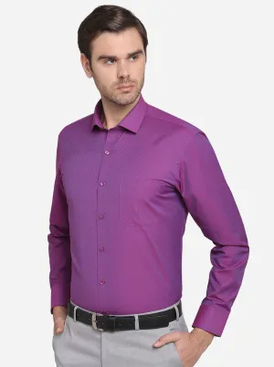 Orchid Pink Dobby Regular Fit Formal Shirt  | Greenfibre