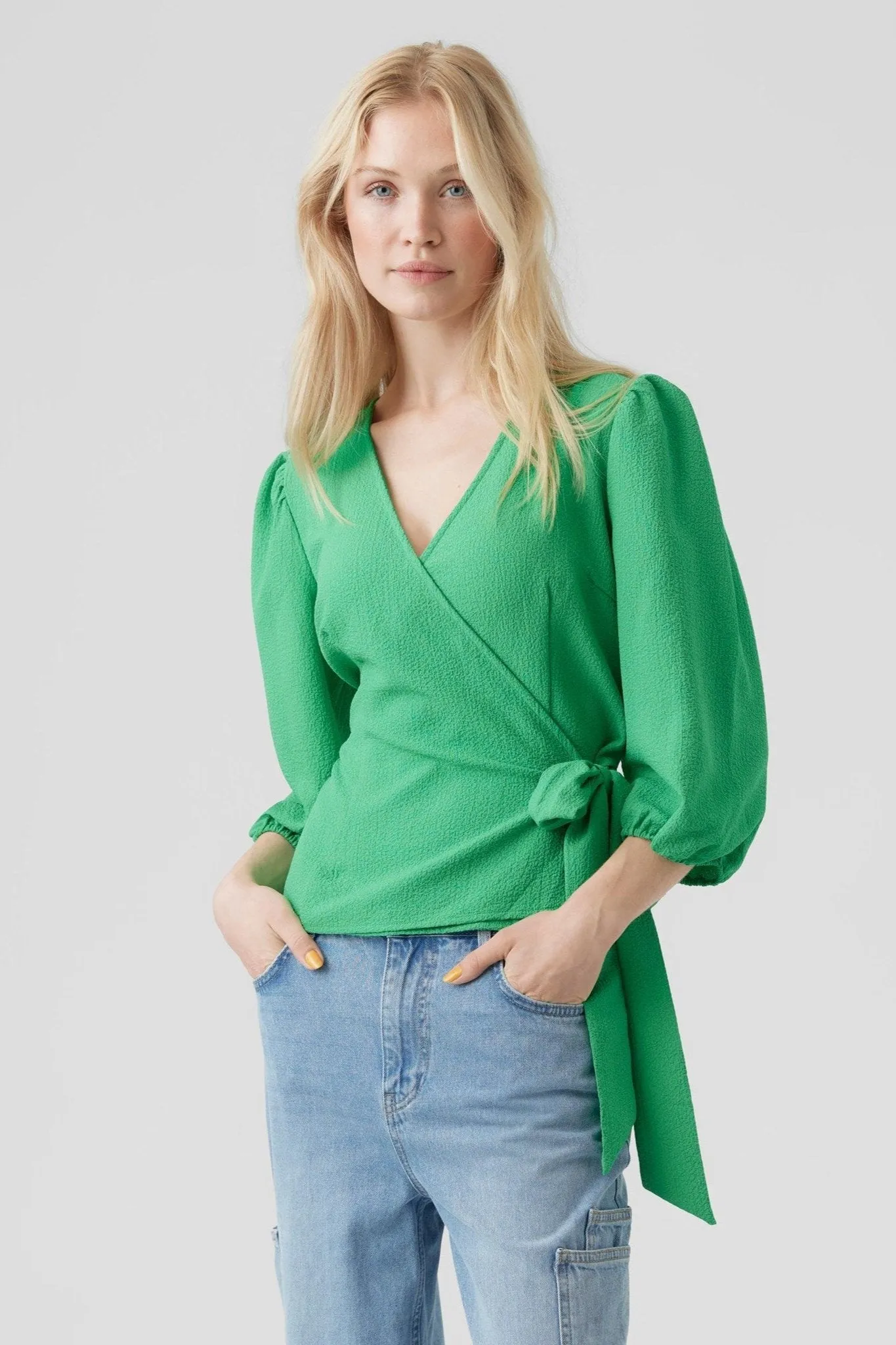 Pepper Aya Blouse - Bright Green