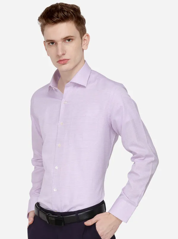 Pink Dobby Regular Fit Formal Shirt | JadeBlue