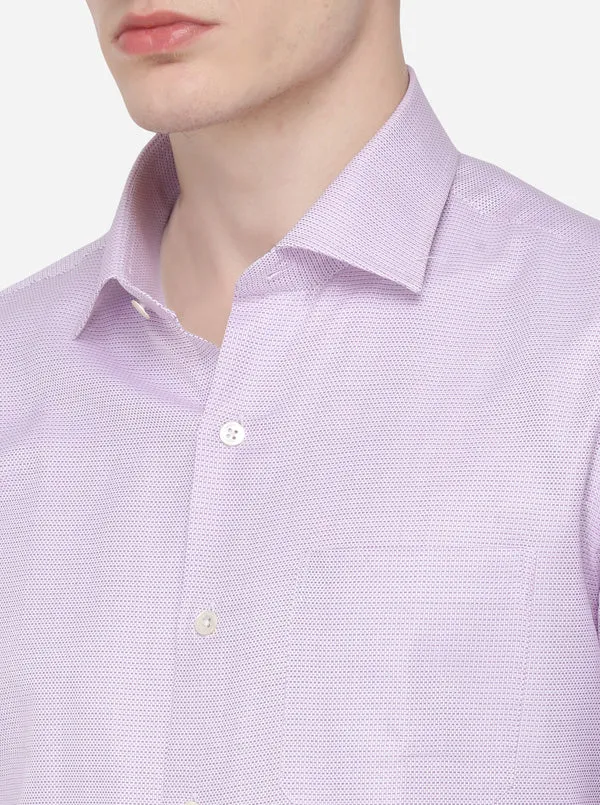 Pink Dobby Regular Fit Formal Shirt | JadeBlue