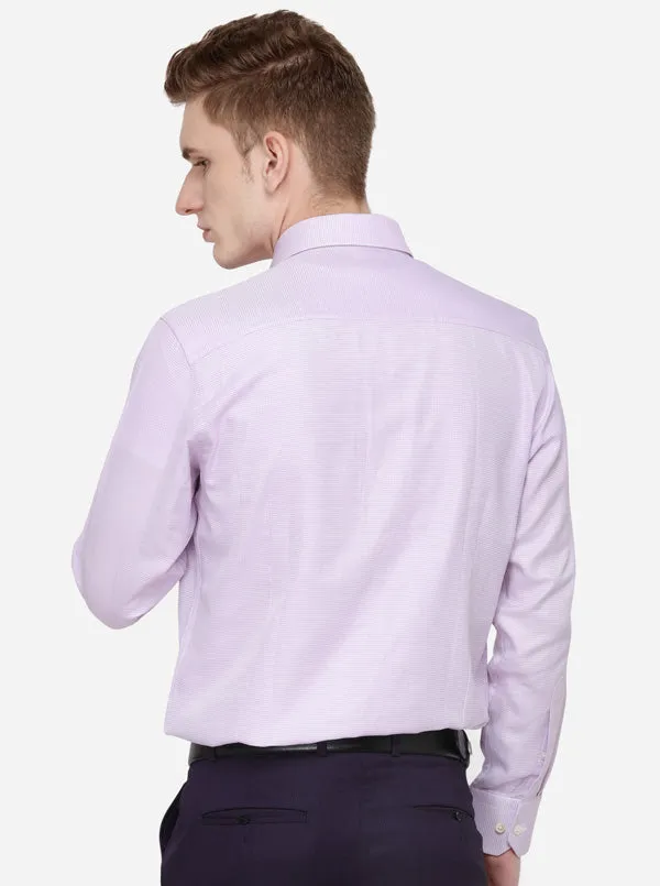 Pink Dobby Regular Fit Formal Shirt | JadeBlue