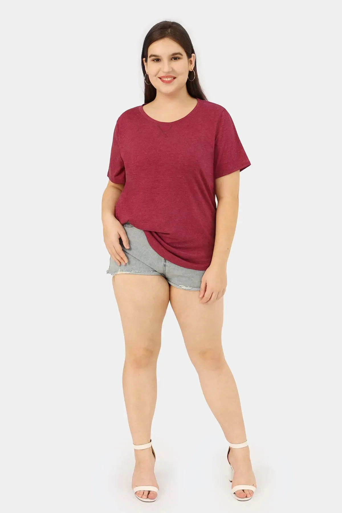 Plain Red Short Sleeve T-Shirt