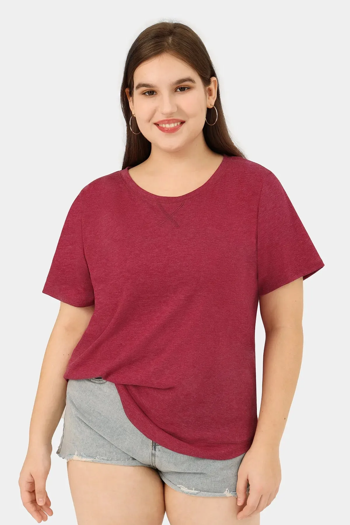 Plain Red Short Sleeve T-Shirt