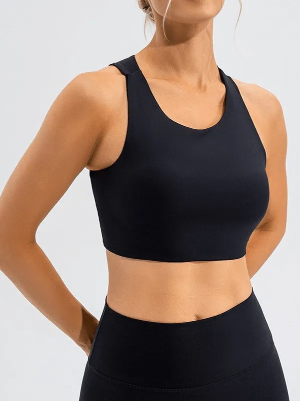 Sexy Elastic Women's Sports Bra / Workout Top with Open Back - SF1259